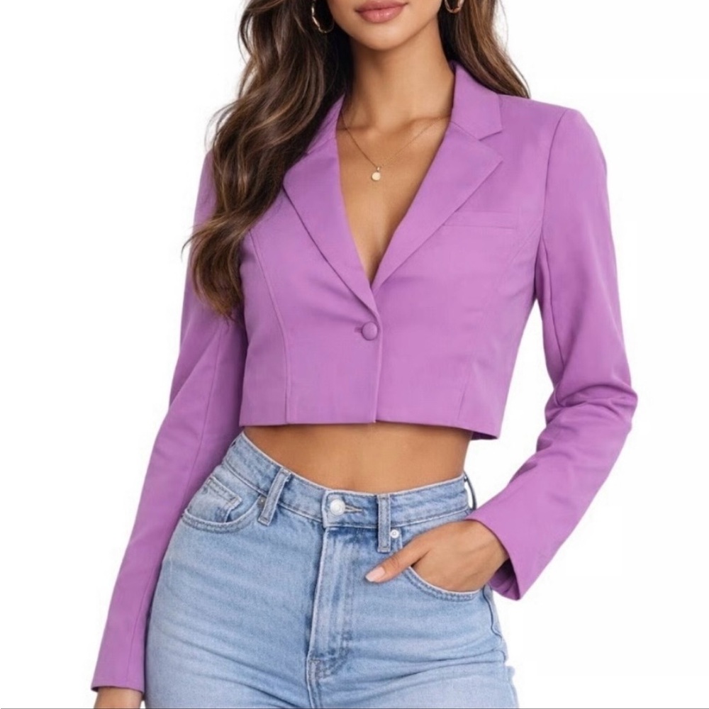 Jason Wu Lavender Tailored Long Sleeves Women’s Blazer, Large. NWT